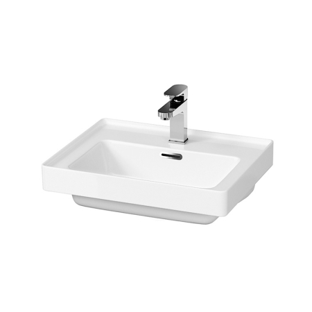Baie - Lavoar pentru mobilier Cersanit Crea, 50 cm, tehnologie Rockelite, rezistent la impact, alb