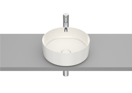 Baie - Lavoar Roca A327523650, 370 mm, 140 mm, 1 cuve, suprafata antiaderent, pe blat, fara nr orificii baterie, Bej