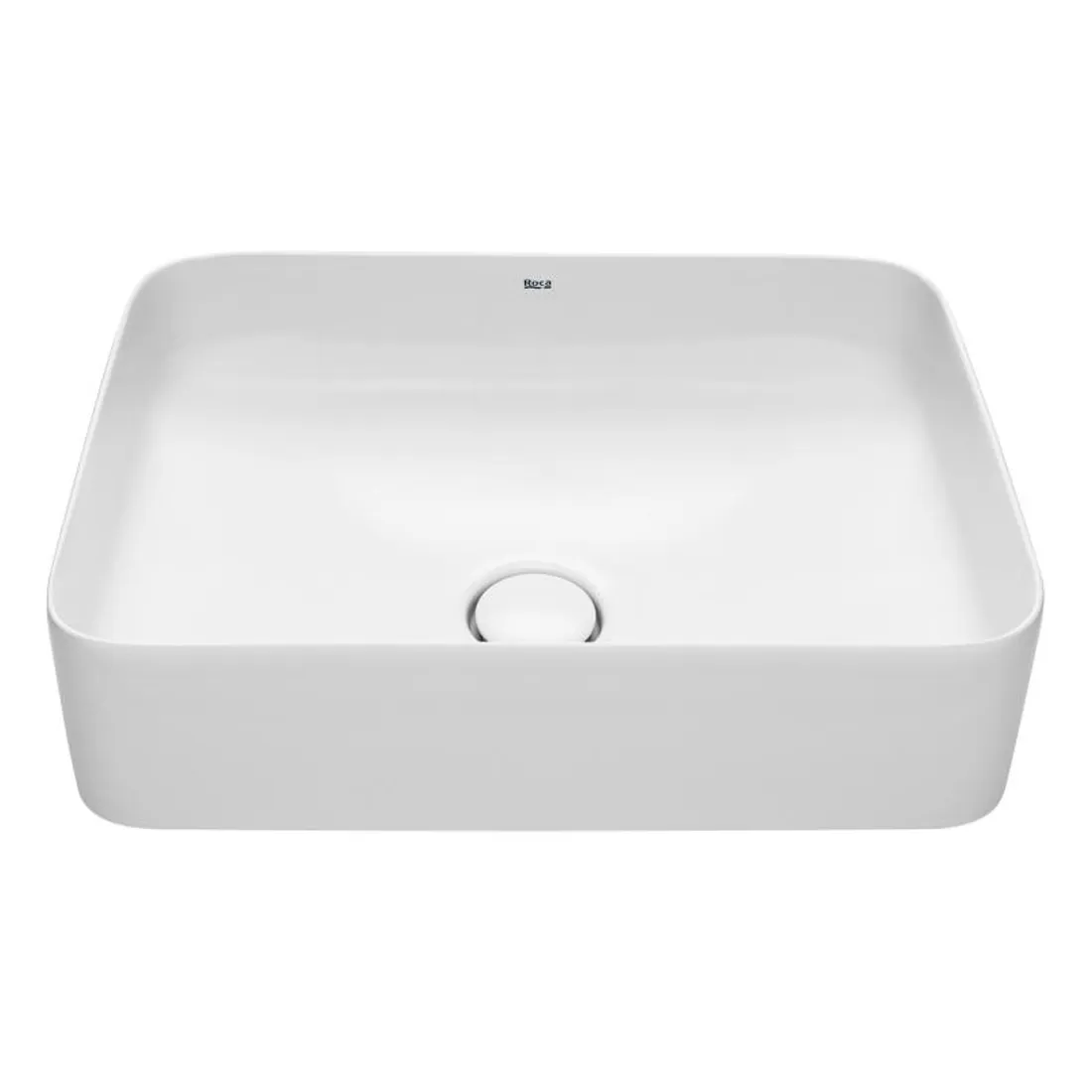 Lavoar Roca A327530000, 500 mm, 370 mm, 140 mm, 1 cuve, suprafata antiaderent, pe blat, fara nr orificii baterie, Alb [2]