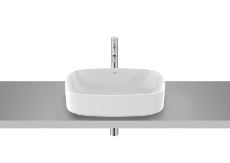 Baie - Lavoar Roca A3275L0000, 500 mm, 370 mm, 110 mm, 1 cuve, suprafata antiaderent, pe blat, fara nr orificii baterie, Alb