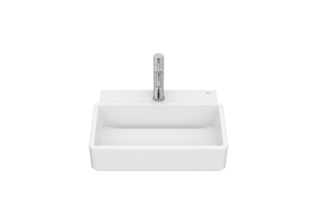 Baie - Lavoar Roca A327690620, 450 mm, 360 mm, 150 mm, 1 cuve, 1 nr orificii baterie, pe perete, pe blat, Alb