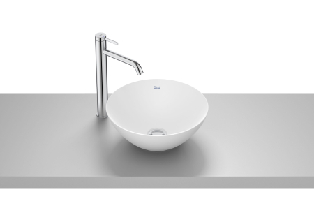 Lavoare pe blat - Lavoar Roca Bol, pe blat, 35 cm, FineCeramic, mat, alb, A32787L620