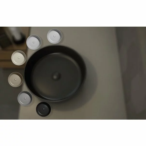 Lavoar rotund negru mat Rak Feeling 42 cm [1]