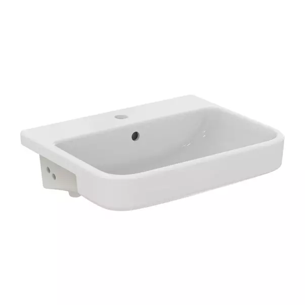 Lavoare - Lavoar semiincastrat Ideal Standard i.life B alb lucios 55 cm cu orificiu baterie si preaplin