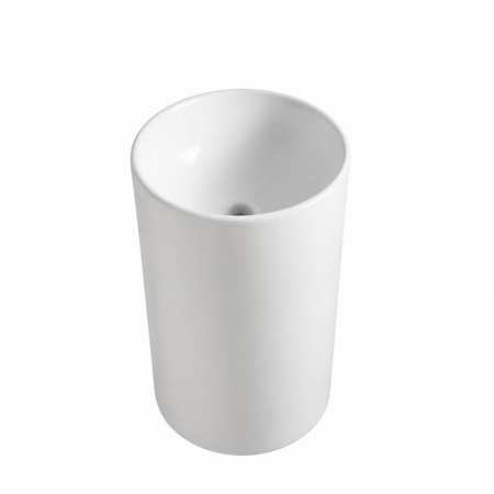 Baie - Lavoar stativ Fluminia Athos New, cilindric, h83cm, fara orificiu baterie, ceramica, alb