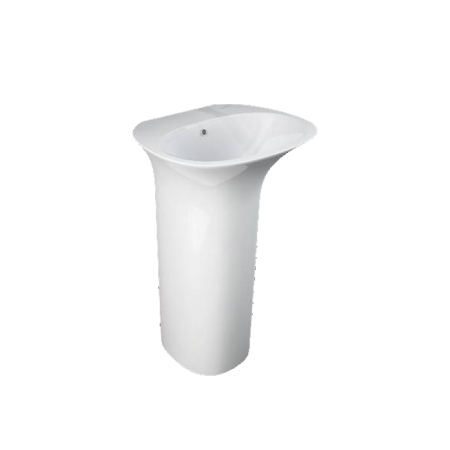 Lavoare - Lavoar stativ Rak, Sensation, fără orificiu pentru baterie, alb, 55 x 46 cm