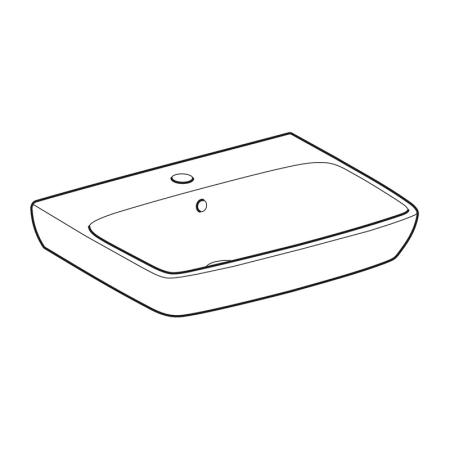 Lavoar suspendat, Geberit, Selnova Square, 60 cm, alb [1]