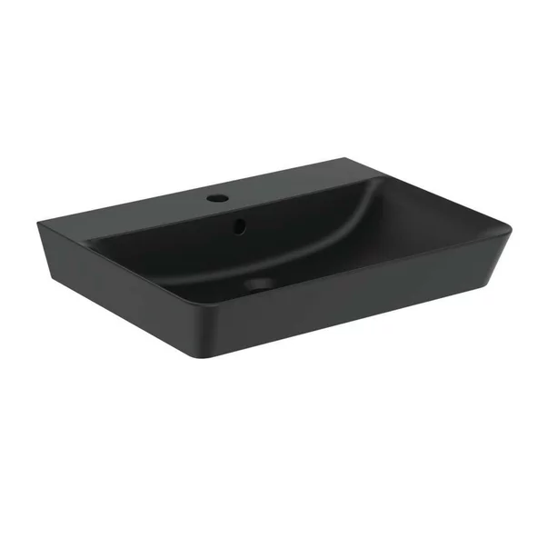 Lavoare pe blat - Lavoar suspendat Ideal Standard Connect Air Cube 60x46 cm negru mat