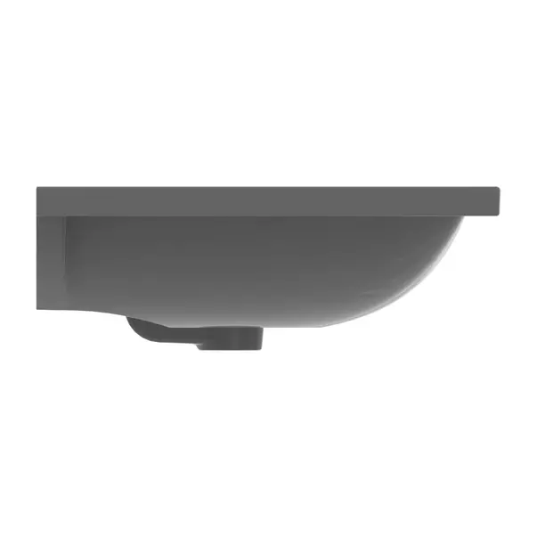 Lavoar suspendat Ideal Standard i.life B gri lucios 81 cm cu orificiu baterie si preaplin [9]