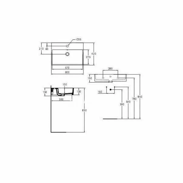 Lavoar suspendat Ideal Standard Strada 60x42 cm [1]