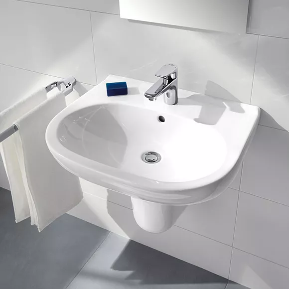 Lavoar Villeroy & Boch O.Novo, montare pe perete, 600 x 490 mm, alb, 51606001 [4]