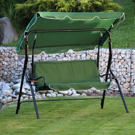 Leagan balansoar gradina Sersimo Modena, 3 locuri, 220kg, verde [3]