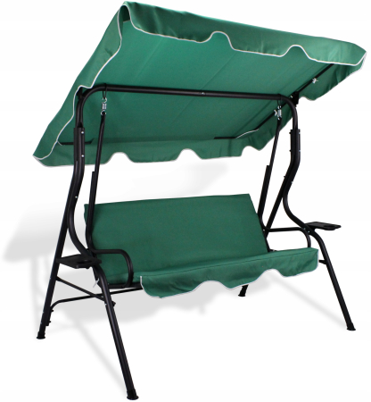 Leagan balansoar gradina Sersimo Modena, 3 locuri, 220kg, verde [7]