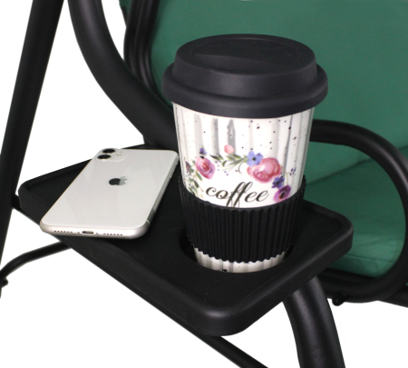 Leagan balansoar gradina Sersimo Modena, 3 locuri, 220kg, verde [6]