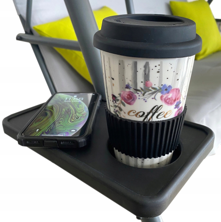 Leagan balansoar gradina Sersimo Vicenza, 3 locuri, 220kg, gri [4]