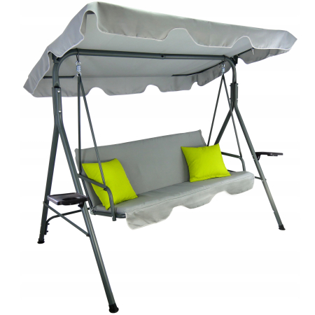 Gradina & balcon - Leagan balansoar gradina Sersimo Vicenza, 3 locuri, 220kg, gri