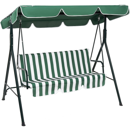 Balansoare si leagane de gradina - Leagan balansoar 3 locuri, 178x106x151cm, Greutate maxima, 210 kg