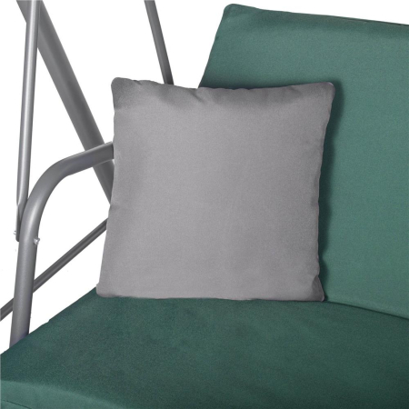 Leagan Balansoar Sersimo Luna cu Pernite pentru Terasa sau Gradina, 3 locuri, 220kg, verde [13]