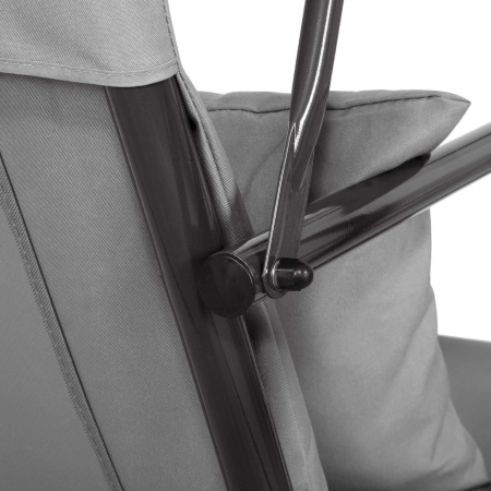 Leagan Balansoar Sersimo Luna GS13S cu Pernite pentru Terasa sau Gradina, 3 locuri, 220kg, gri [6]