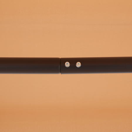  Leagan de gradina cu 3 locuri, copertina, sezut respirabil si cadru din otel, bej [8]