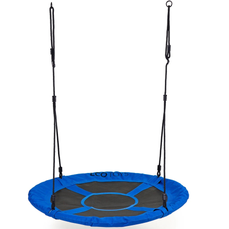 Gradina & balcon - Leagan gradina tip cuib, diametru 100 cm, reglabil pe inaltime, maxim 150 kg, albastru