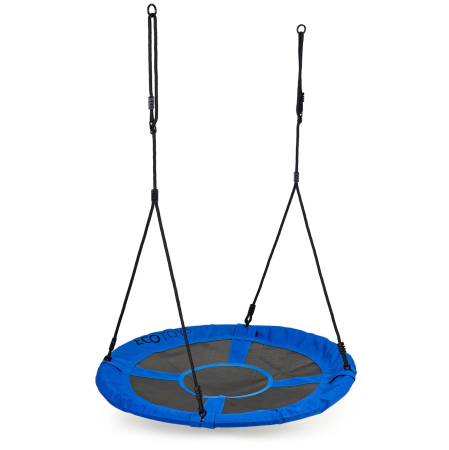 Leagan gradina tip cuib, diametru 100 cm, reglabil pe inaltime, maxim 150 kg, albastru [3]