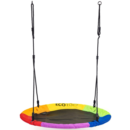 Gradina & balcon - Leagan gradina tip cuib, diametru 100 cm, reglabil pe inaltime, maxim 150 kg, multicolor