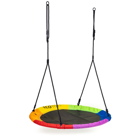 Leagan gradina tip cuib, diametru 100 cm, reglabil pe inaltime, maxim 150 kg, multicolor [2]