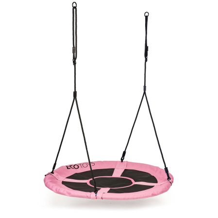 Leagan gradina tip cuib, diametru 100 cm, reglabil pe inaltime, maxim 150 kg, roz [3]