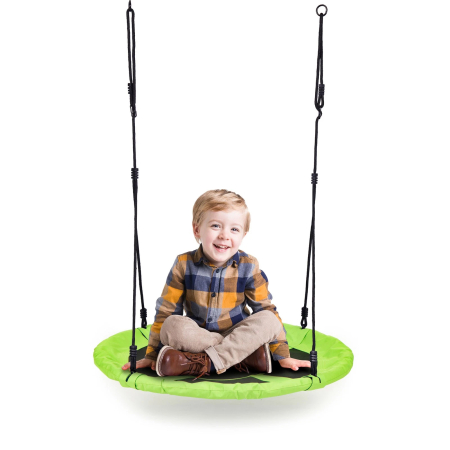 Leagan gradina tip cuib, diametru 100 cm, reglabil pe inaltime, maxim 150 kg, verde [5]
