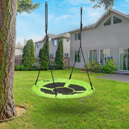 Leagan gradina tip cuib, diametru 100 cm, reglabil pe inaltime, maxim 150 kg, verde [2]