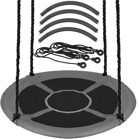 Leagan tip cuib 110cm, inaltime reglabila, 150 kg, Gri [8]