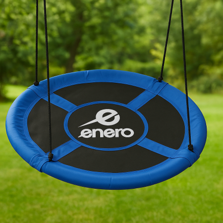 Leagan tip cuib, diametru XXL 110 cm, inaltime reglabila, maxim 150 kg, albastru [1]