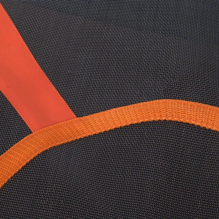 Leagan tip cuib D100 cm, cadru otel galvanizat 25 mm, franghii 10 mm, inaltime reglabila 1.4-1.9 m, max 150 kg, portocaliu negru [4]