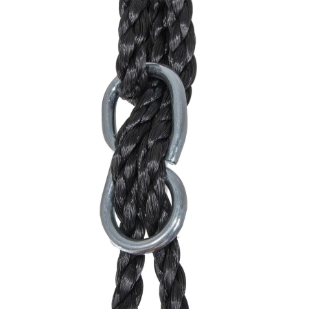 Leagan tip cuib D100 cm, cadru otel galvanizat 25 mm, franghii 10 mm, inaltime reglabila 1.4-1.9 m, max 150 kg, portocaliu negru [3]