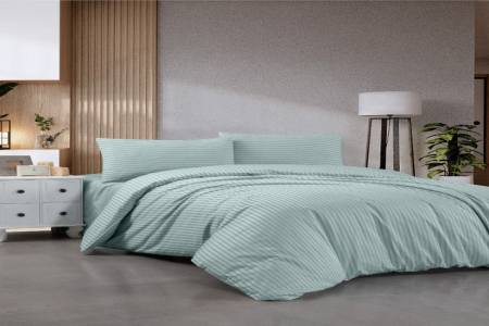Lenjerii de pat - Lenjerie Brius Damasc, 40% bumbac, 60% polyester, Policotton, Vernil