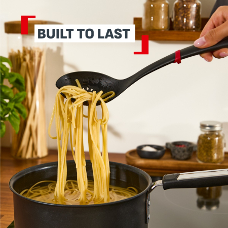 Lingura pentru paste Tefal Ingenio+ K1980234, plastic, rezistenta la temperaturi inalte, compatibilitate cu masina de spalat vase, negru & rosu [2]