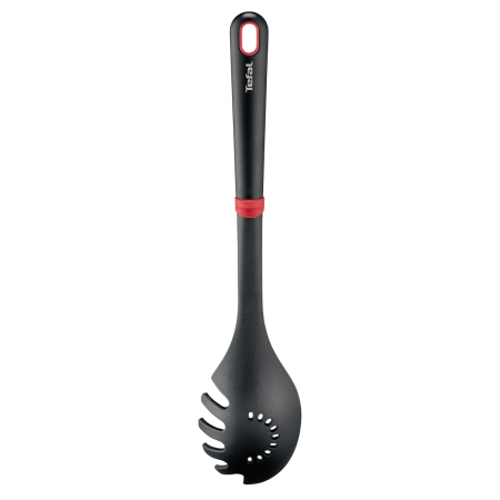 Lingura pentru paste Tefal Ingenio+ K1980234, plastic, rezistenta la temperaturi inalte, compatibilitate cu masina de spalat vase, negru & rosu [8]