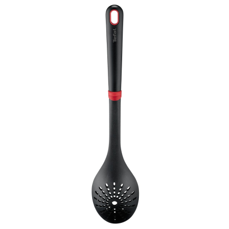 Lingura pentru strecurat Tefal Ingenio K1980634, rezistenta la temperaturi inalte, compatibilitate cu masina de spalat vase, plastic, negru & rosu [7]