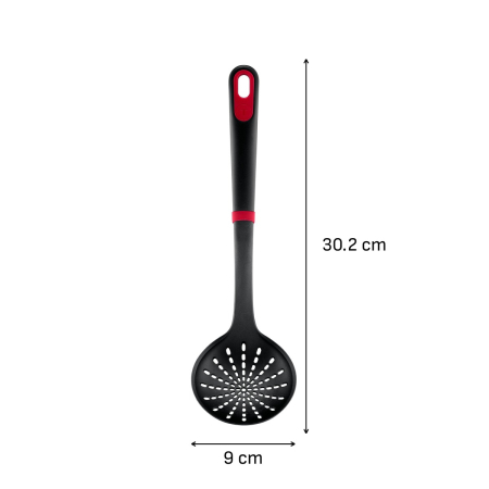 Lingura pentru strecurat Tefal Ingenio+ K1984334, rezistenta la temperaturi inalte, compatibilitate cu masina de spalat vase, plastic, negru & rosu [8]