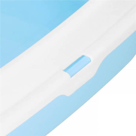 Litiera pisici lopatica plastic pp montaj simplu 2 piese, 40x33x11 cm, design compact, albastru alb [15]