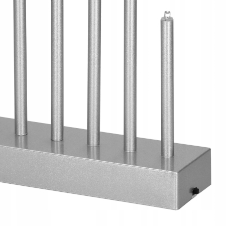 Lumanari decorative de Craciun, 9 becuri tip LED, culoare argintiu [12]