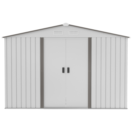  Magazie Gradina 277×195×192 cm - Otel & PP cu Usi Glisante Duble [8]