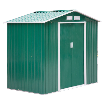 Gradina & balcon -  Magazie Gradina din Otel, culoare verde, dimensiuni 213×127×18 cm