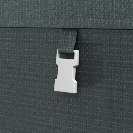  Magazie pentru Scule cu Protectie UV si Intrare cu Fermoar, Cort de Garaj, 120x179x165 cm, Gri inchis [8]
