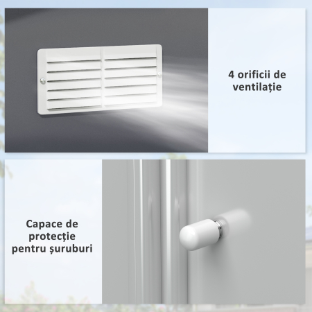  Magazie Unelte Otel Galvanizat 3,4×3,82×2 m - Impermeabila & Anti-rugina [6]