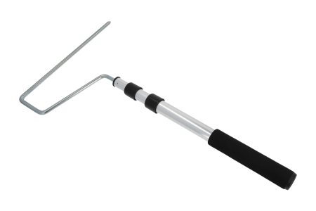 Unelte de vopsit si tencuit - Maner telescopic Hardy pentru rola de vopsit, Ø 8 mm, latime 25 cm, lungime 52-92 cm, maner din spuma