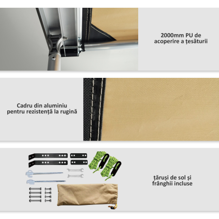  Marchiza Laterala de 1,5 x 2,6m pentru Masina [5]