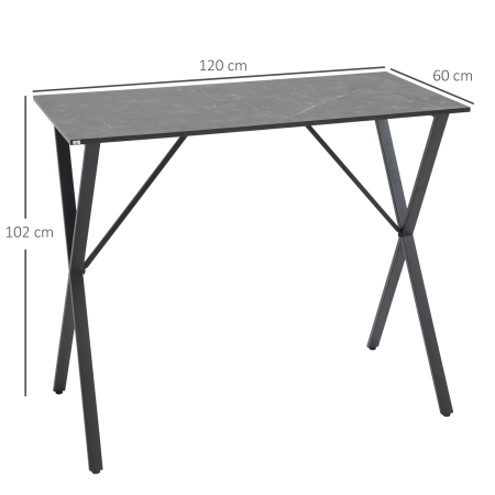  Masa Bar 120 cm - Blat Marmura, 4 Persoane, Design Modern [2]