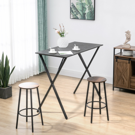  Masa Bar 120 cm - Blat Marmura, 4 Persoane, Design Modern [1]